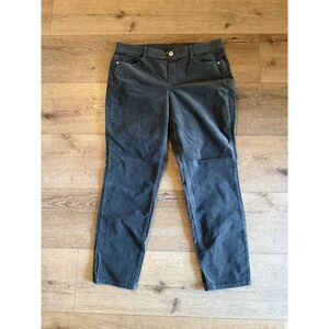 J. Jill Womens Green Corduroy Straight Leg Pants Size Large
